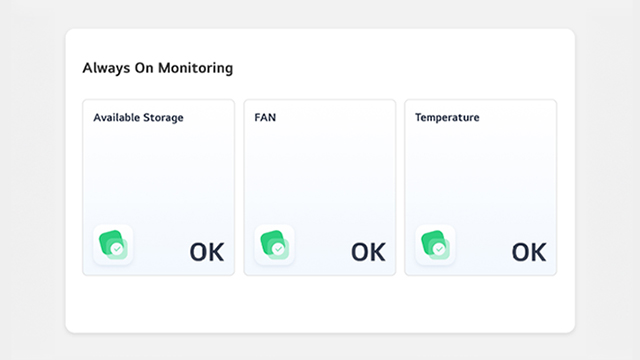 An example image captures the Always On Monitoring function of the LG ConnectedCare solution in action.